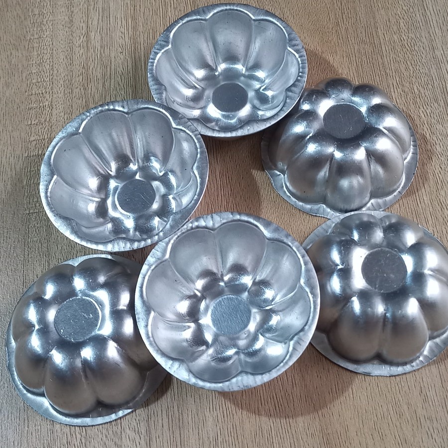 Cetakan Kue Bolu Kering Mini Manggis Cetakan Kue Bahulu 12pcs