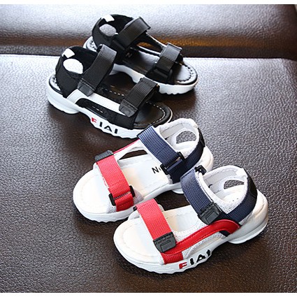 SEPATU SANDAL ANAK SPORTY / SS FILLA - 27- Hitam q2