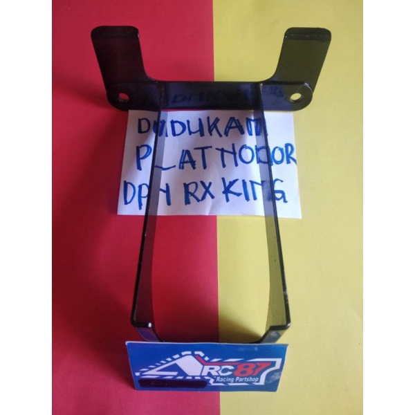 DUDUKAN PLAT NOMOR DEPAN RX KING.