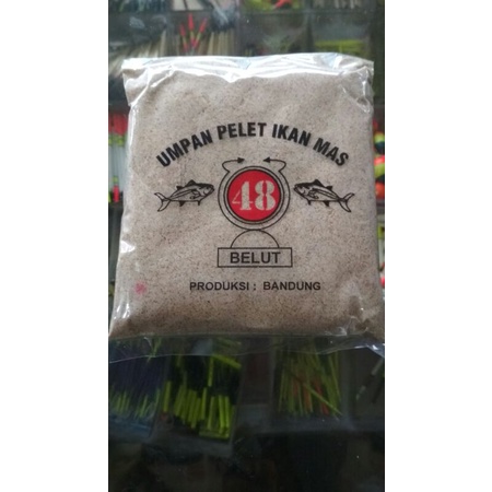 Umpan Pancing 48 Coklat / Pelet Ikan Mas Asli Rasa Belut