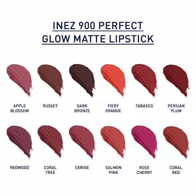 ❤️GROSIR❤️ INEZ 900 Perfect Glow Matte Lipstick