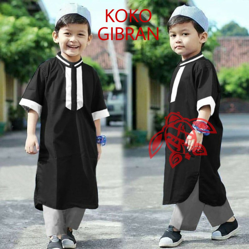 SET KIDS KOKO GIBRAN, Set Pakaian Muslim Koko, Baju Koko, Pakaian Muslim Anak Laki Laki