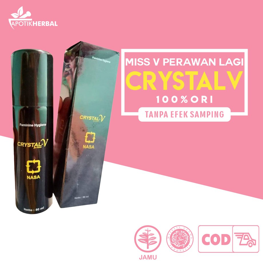 CRYSTAL V SPRAY NASA ORIGINAL ASLI KEMASAN BARU NCX CRYSTAL X LEBIH MURAH