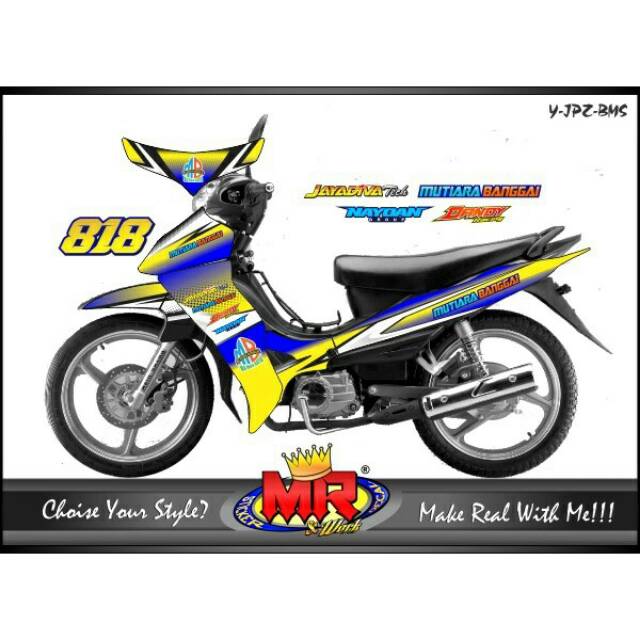 Decal Dekal Jupiter Z Old Lama Stiker Sticker Jupiter Burhan Semi