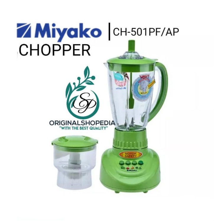 BLENDER MIYAKO CHOPPER 2IN1 BLENDER DAGING MULTIFUNGSI CH-501PFAP SNI