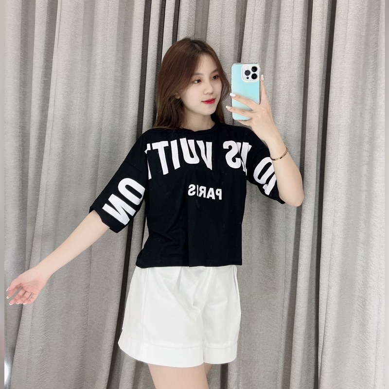 Crop top oversize Elpi | Oversize crop top korea