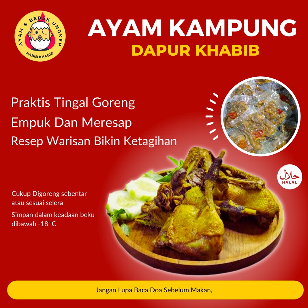 

AYAM BEBEK UNGKEP BUMBU KUNING EMPUK PRAKTIS || Makanan Beku Siap Goreng