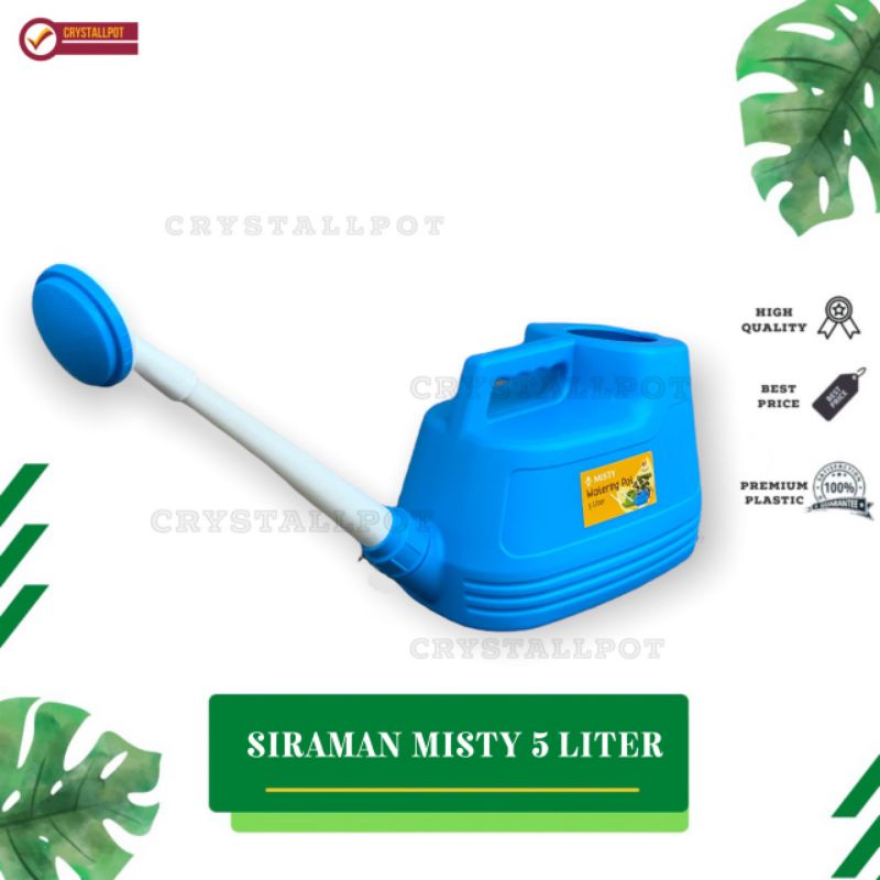 SIRAMAN TANAMAN WATERING POT MISTY 5 LITER PENYIRAM TANAMAN - BIRU MUDA