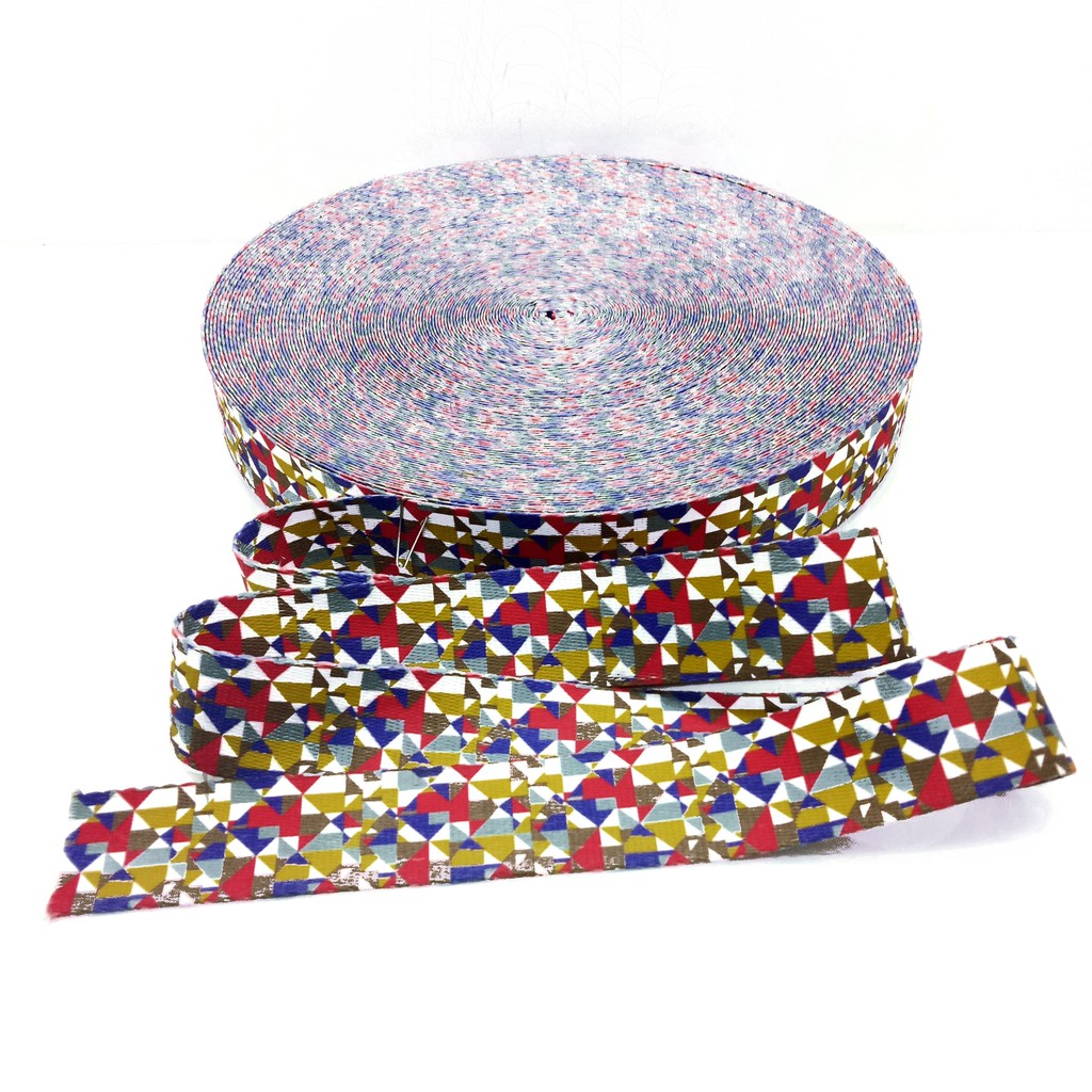 Tali Bisban / Webbing Motif Abstrak 4 cm (HALUS - IMPORT) - Aksesoris Tas &amp; Dompet Wanita Fashion (IMPORT)