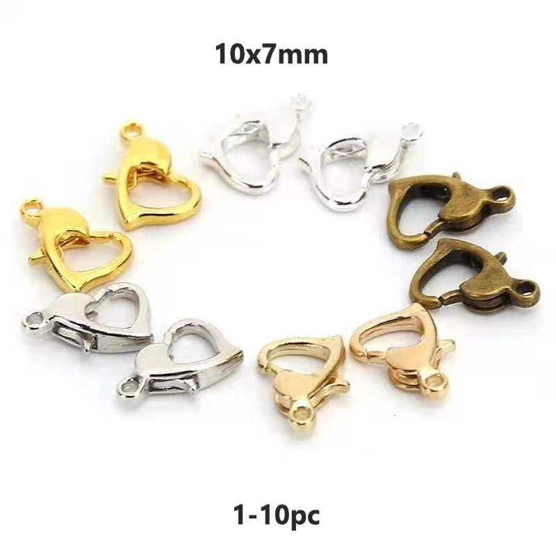 Gesper Pengait Kalung/Gelang Bentuk Love Bahan Besi Harga/1-10pc