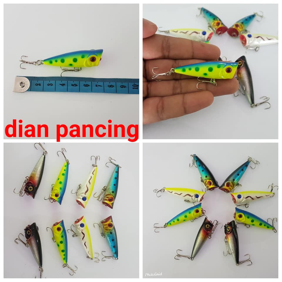 Umpan Popper 5cm Berat 4.9g / Umpan Casting / Umpan Pancing Terbaru