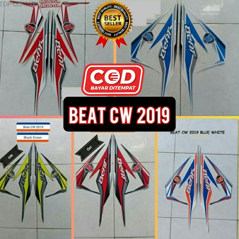 Striping sticker stiker Motor Honda Beat CW  2019 Original