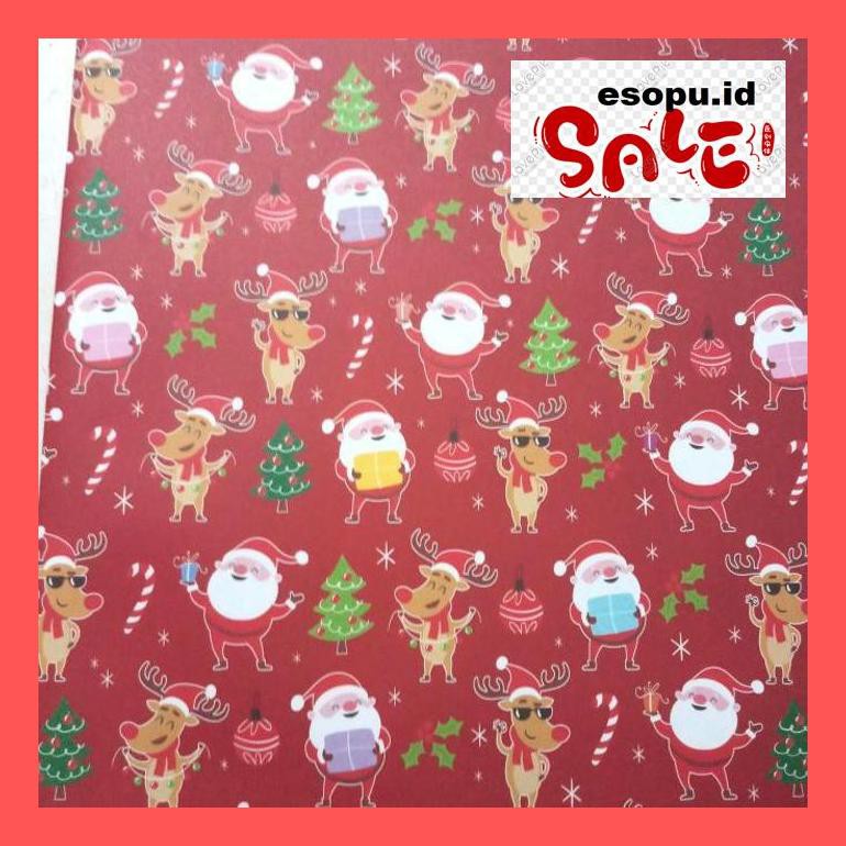 

Dek40Si Kertas Kado Natal Christmas Gift / Bungkus Kado Dekkd5