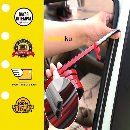 [BISA COD] Karet Peredam Pelindung Pintu Mobil Rubber Strip Soundproof Per 1 Meter Lis Pintu Mobil Universal Pengaman Pelindung Peredam Pintu