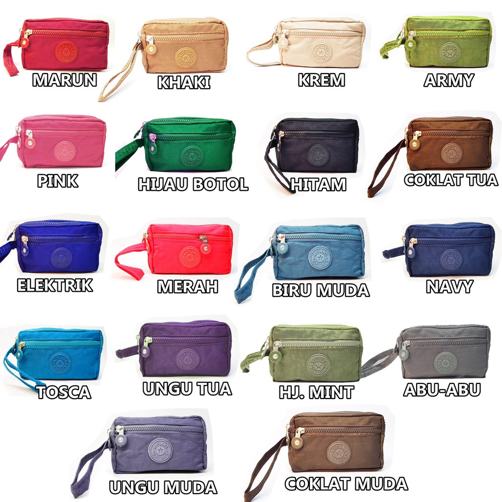 Pouch Dompet HP dan Coin Kipling 277 4 Resleting Uk 5 Inch