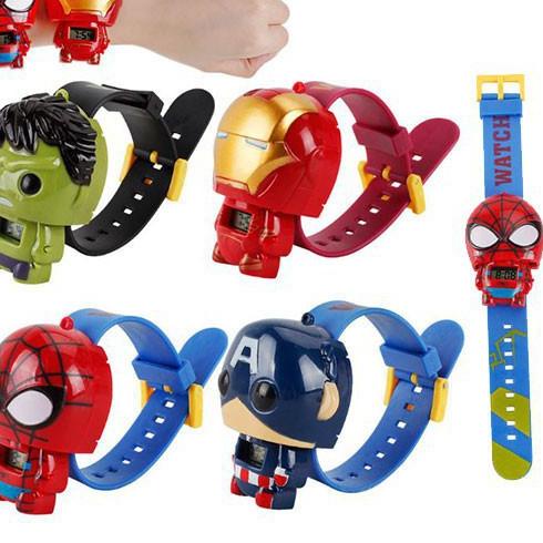 12.12 F⚡ASH SALE Jam Tangan Anak Karakter  Kepala Robot Superhero Kartun Murah