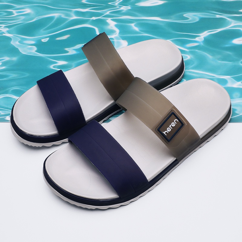 Sandal Slide Fashion/sandal Pria/ Slop Pria BAYAR DI TEMPAT Sandal Slip on Pria 39-45