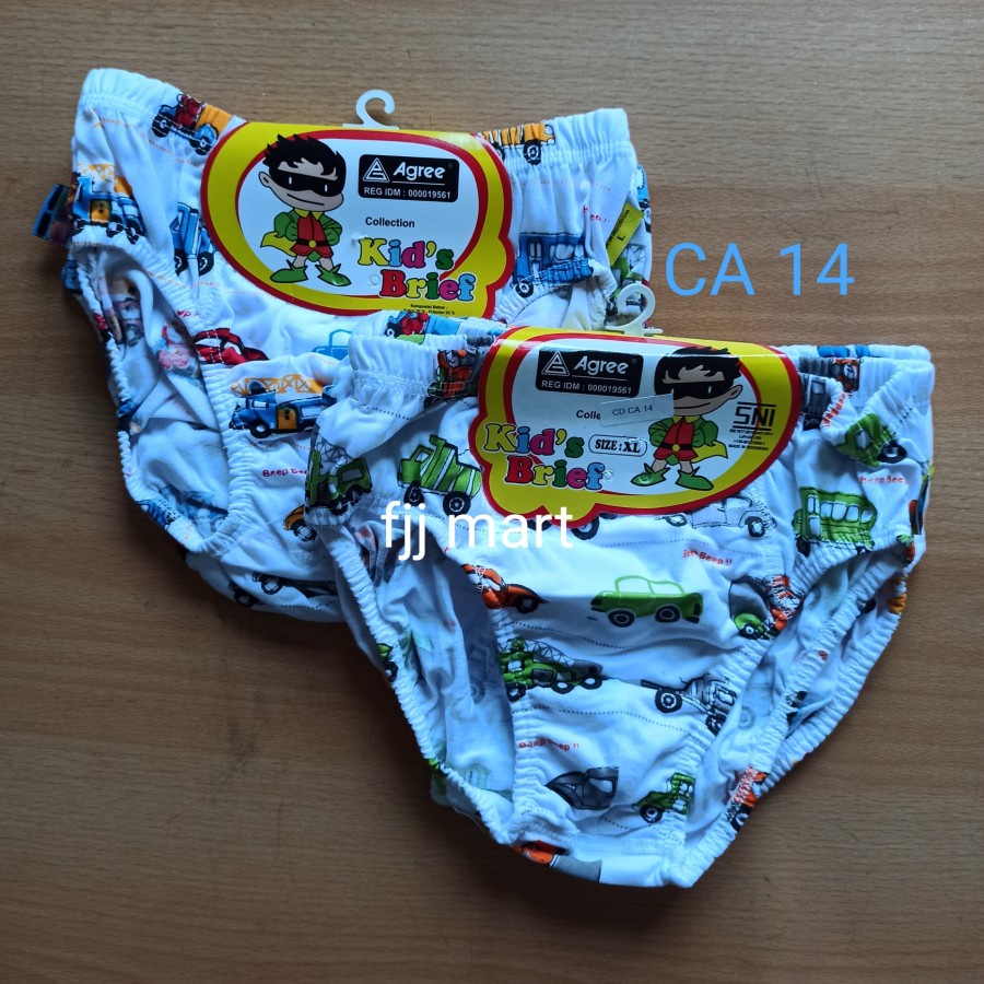 [3pcs] cd celana dalam segitiga anak cowok agree kids laki laki kepit
