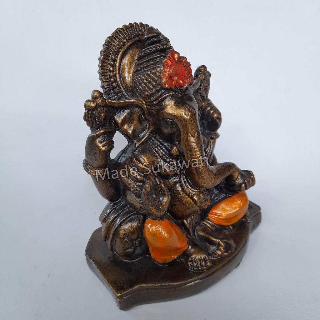 Patung Ganesha Ganesa resin mini 12cm