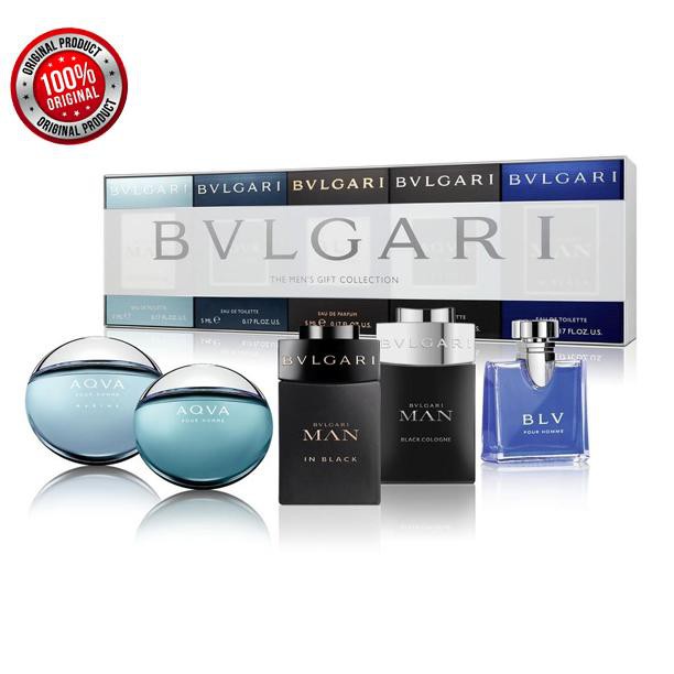 Terpercaya Parfum Pria Terbaik Gift Set Bvlgari Man In Black 5piece 100persen asli Berkualitas