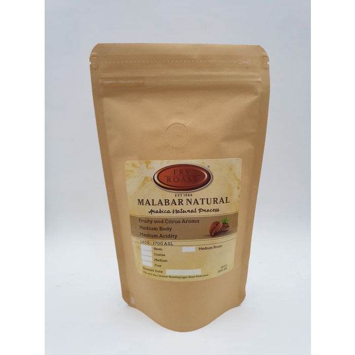 

KOPI ARABIKA MALABAR NATURAL 200 GRAM BIJI DAN BUBUK - BIJI