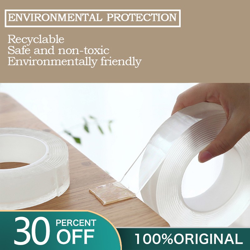 

Adsorpsi nano yang kuat Tape Perekat Ajaib Anti Slip Perekat Nano Ajaib Lem Double Tape 1mm×3cm x 5m