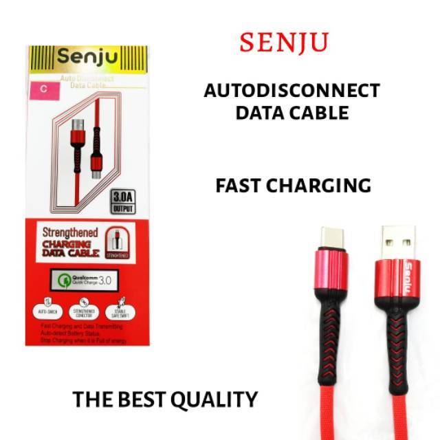 Cabledata micro autodisconnect SENJU 3A fast charging power off safety high quality