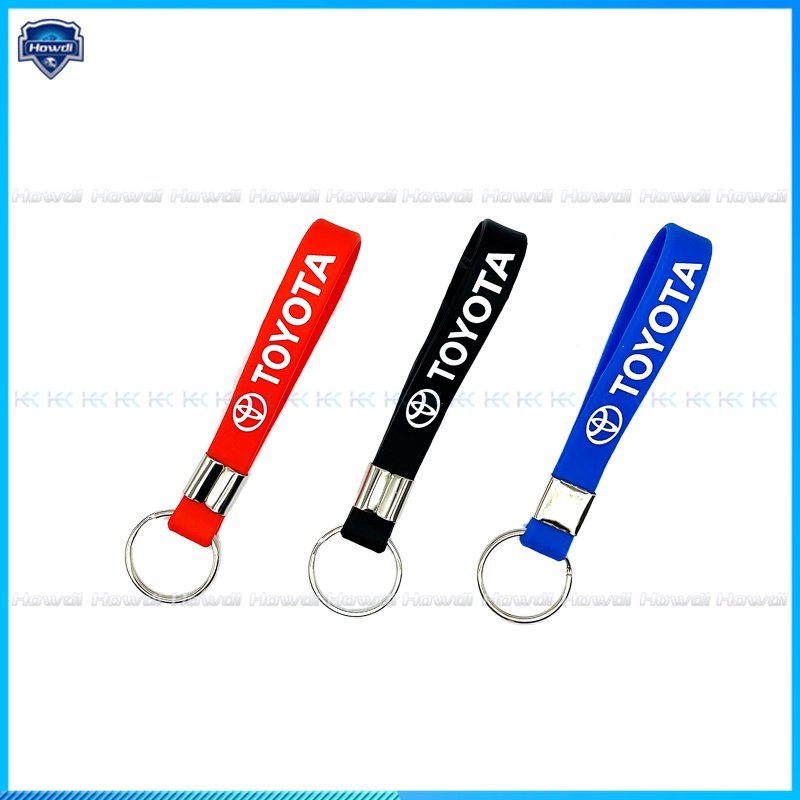 ☆Eksklusif☆Cover Kunci Remote Mobil Bahan Silikon Dengan Logo Gantungan Kunci Untuk Toyota Avanza