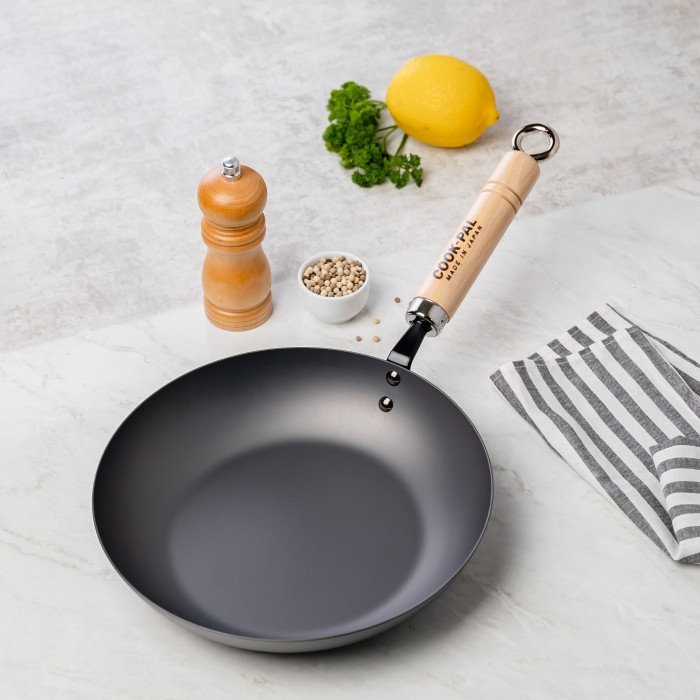 Wajan Jepang YOSHIKAWA Carbon Steel Frying Pan COOK-PAL "REN"