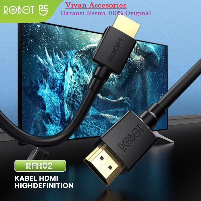 Robot RFH02 2M / RFH03 3M Kabel HDMI High Definition No Delay 3D 4K 2K