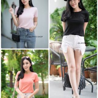 TOP GARIS TIMBUL LENGAN PENDEK GIANTS SHOP ( 8 ) | Shopee