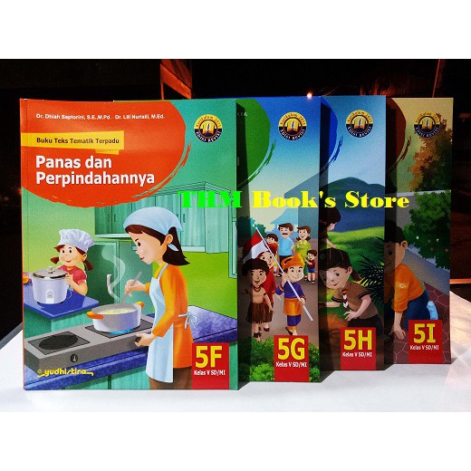 Paket Buku Teks Tematik Terpadu 5F, G, H, i SD Kelas 5 Edisi Revisi Semester 2