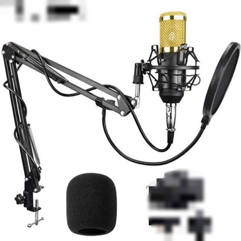 Paket recording rekaman studio smule mic condenser BM 800 Full Set taff studio BM800 jnp