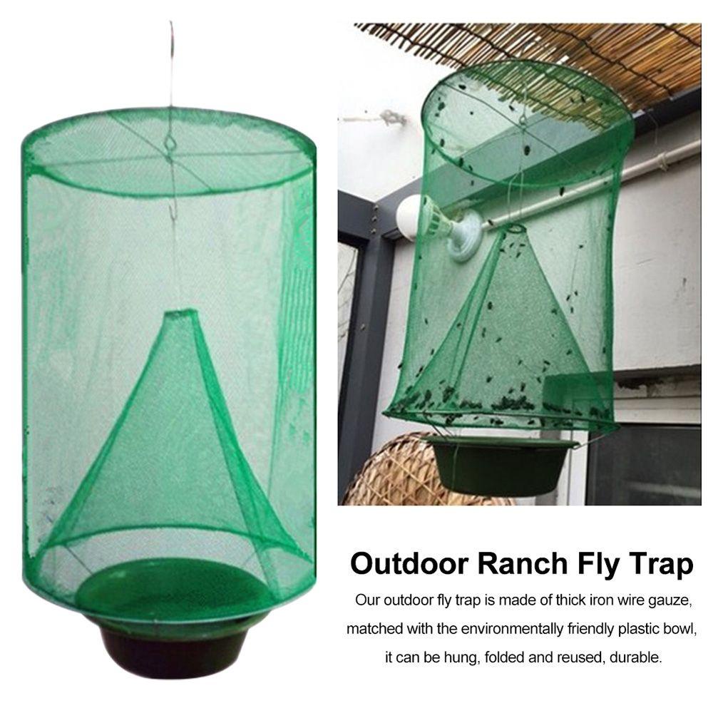 [Elegan] Fly Catcher Reusable Summer Garden Outdoor Ranch Farms Restoran Perangkap Lalat Kandang Net Killer Pest