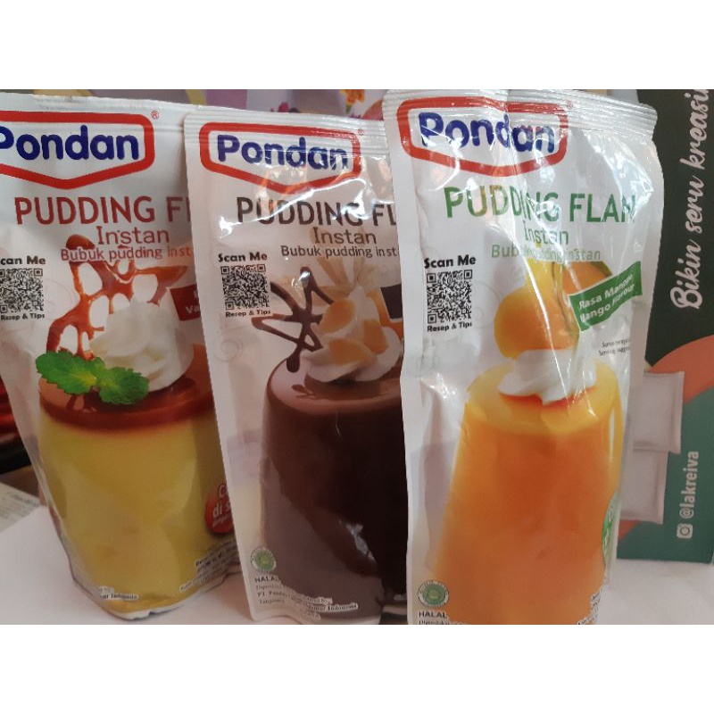 

Pondan pudding Flan pouch