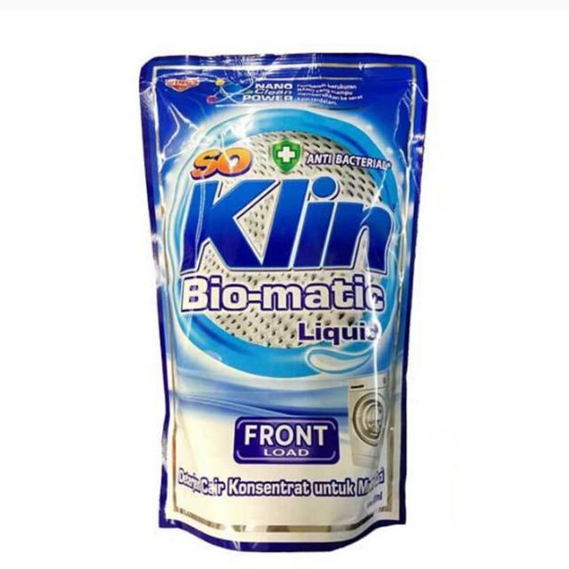 Detergen Cair So Klin Liquid Bio Matic Front Load Bukaan Depan 700ml