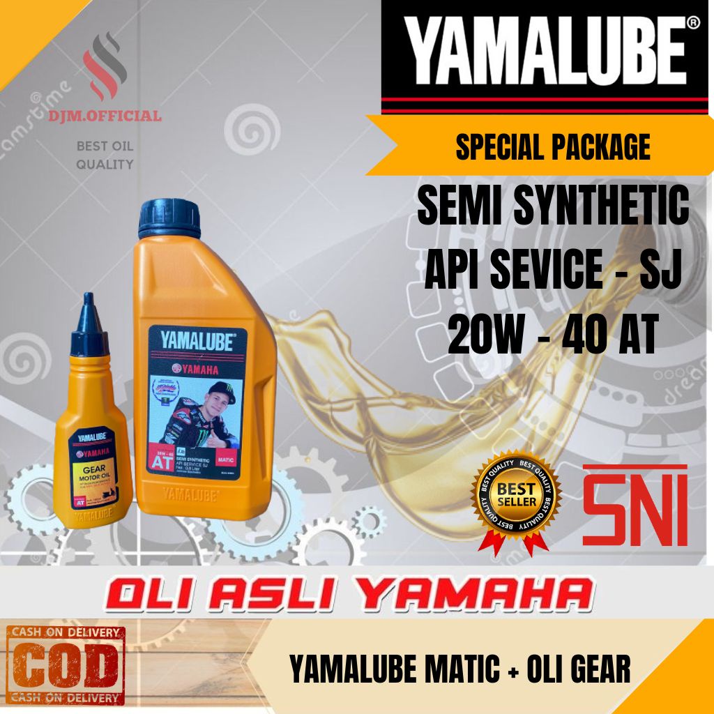 PAKET HEMAT OIL OLI YAMAHA MATIC YAMALUBE MATIC SAE 20W 40AT SH  800ML &amp; OLI GARDAN YAMALUBE 100ML