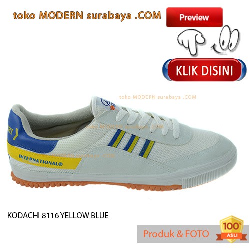 KODACHI 8116 YELLOW BLUE Sepatu Kets Olah Raga Badminton