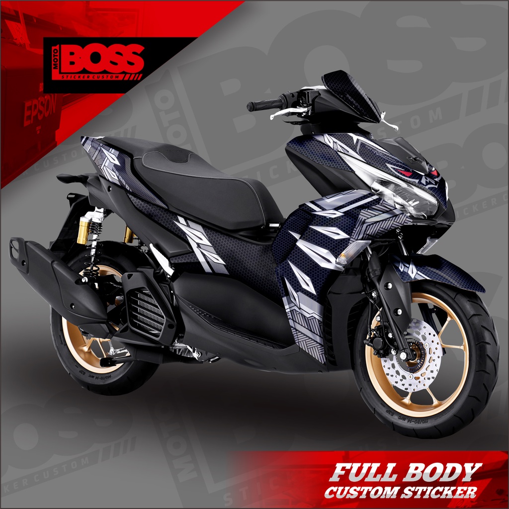 Decal Sticker Yamaha Aerox 155 Connected 2021 2022 Full Body Sticker Decal Aerox 155 Connected Dekal