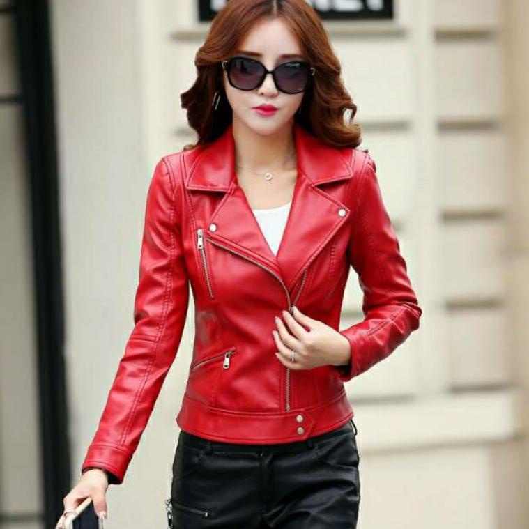 (C-AKO) (♫) Jaket Kulit Wanita Ramones Changcuters Korea Blazer Jesica (premium)