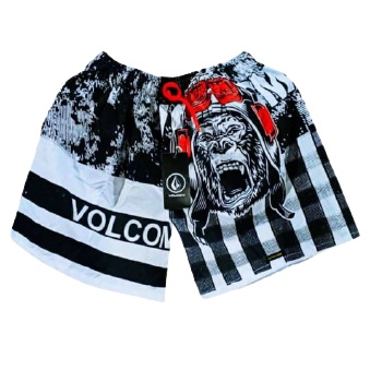 BEST SELLER 1 - BOXER PRIA WANITA| CELANA DALAM PENDEK KOLOR BOXSER PANTAI BAHAN KATUN BOKSER DISTRO SURFING PREMIUM PANTAI SANTAI RENANG COWOK PRIA WANITA CEWEK LAKI LAKI COWO PEREMPUAN REMAJA DEWASA-Monkey Volcom