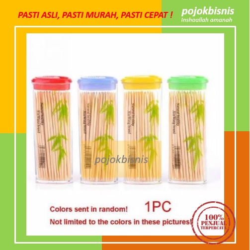 TUSUK GIGI BAMBU TABUNG / BAMBOO TOOTHPICK / TUSUK GIGI BUAH