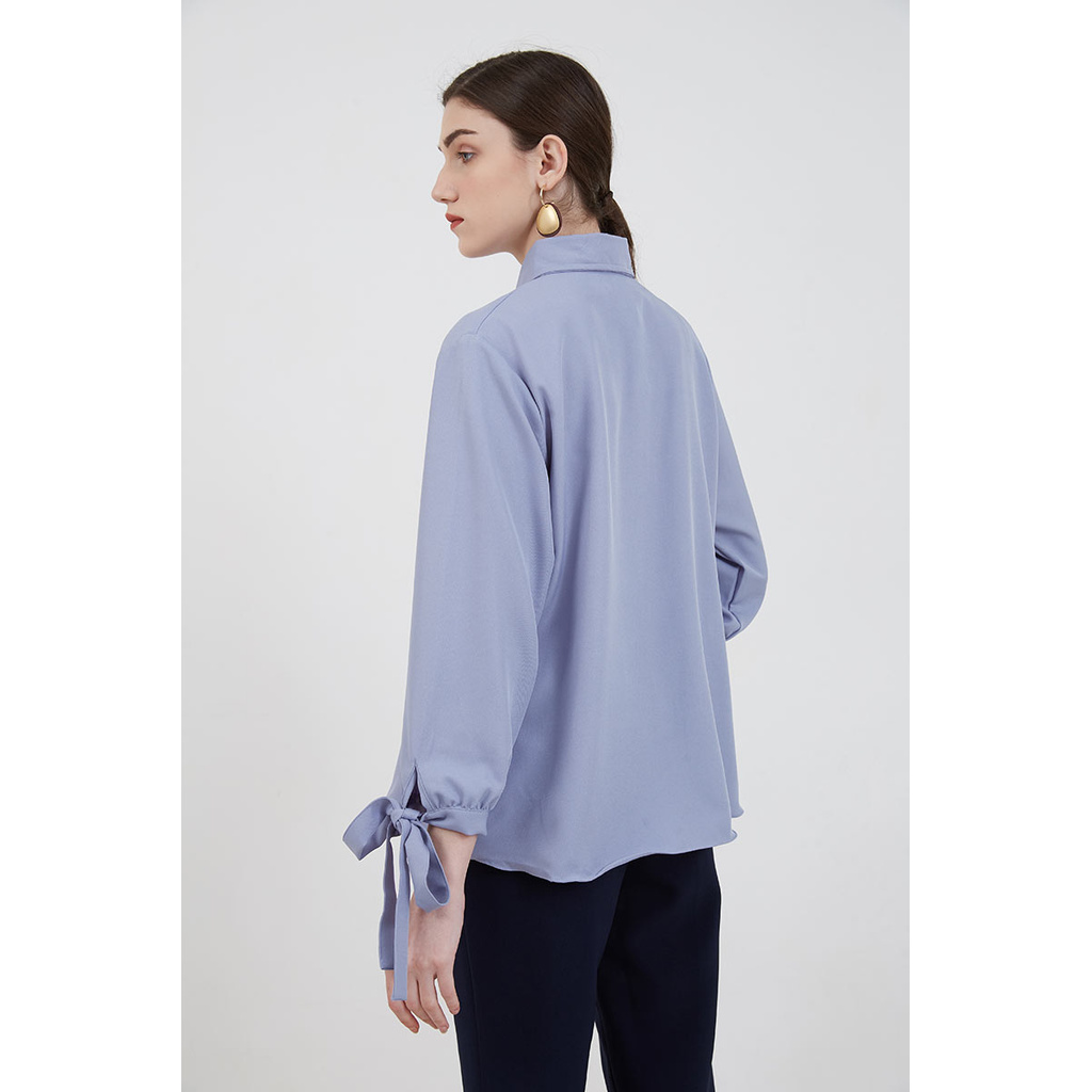 Berrybenka - Atasan Blouse Wanita Sophie Murisha Knotted Blouse-8