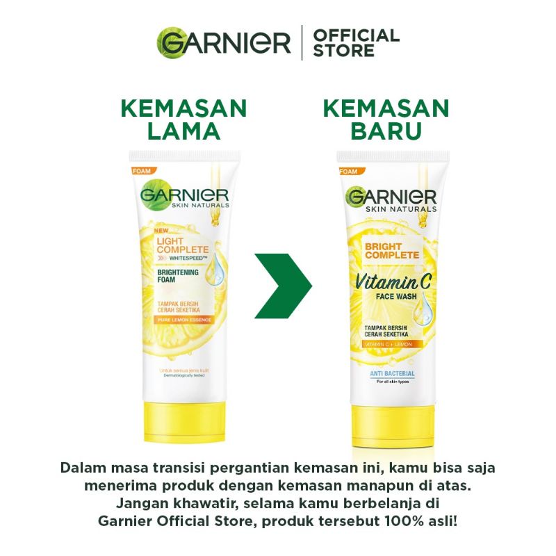 Garnier Cleanser Facial Foam 100MlSabun Cuci Muka