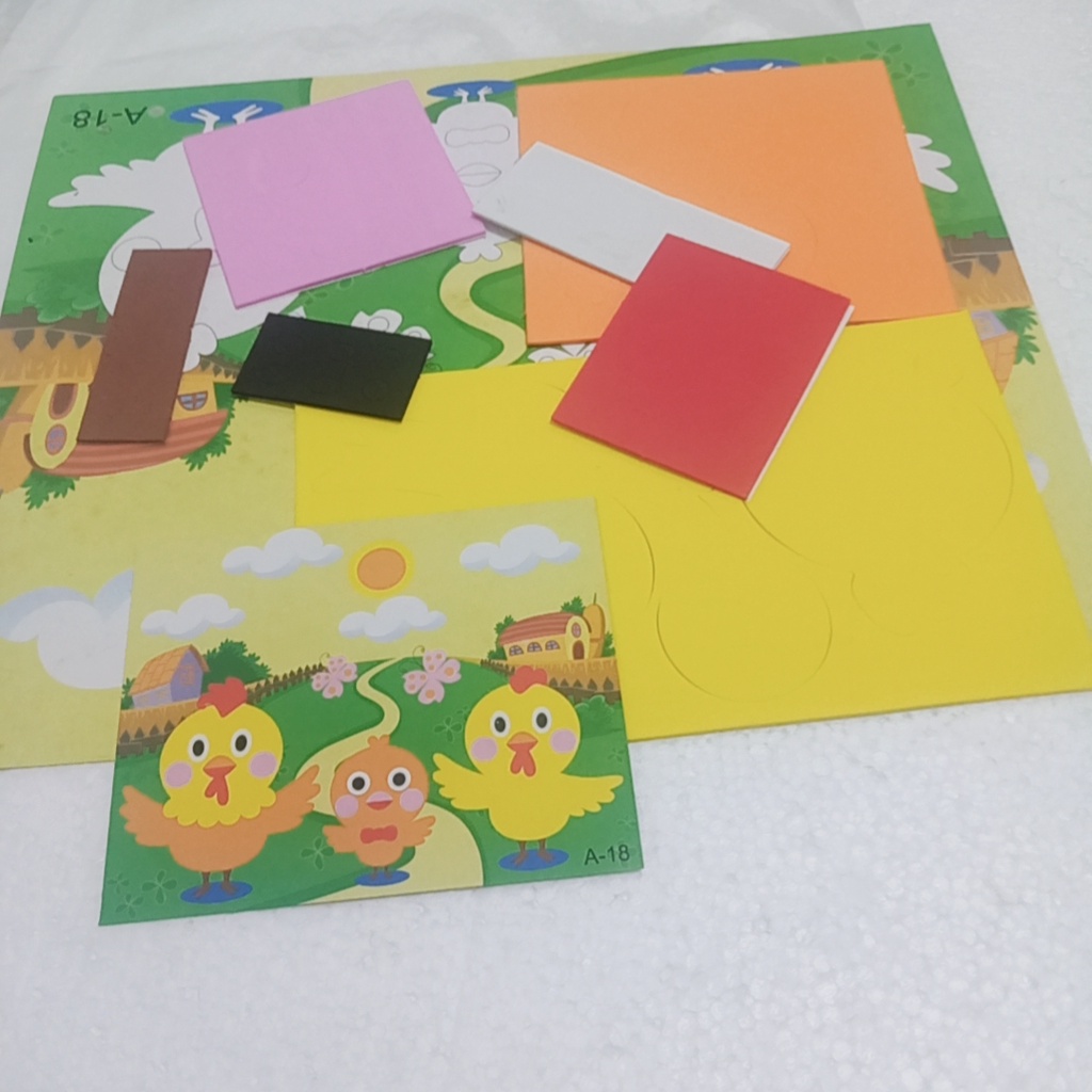 

Sticker EVA Fancy menempel gambar
