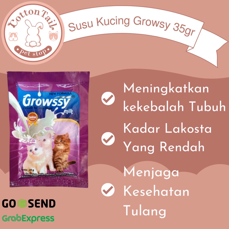 Susu Kucing Growssy 20Gr SASET / Sachet Growsy Milk Cat