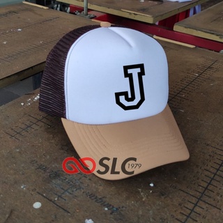 Topi Baseball Alfabet Inisial Nama Huruf J Trucker Snapback Shopee Indonesia