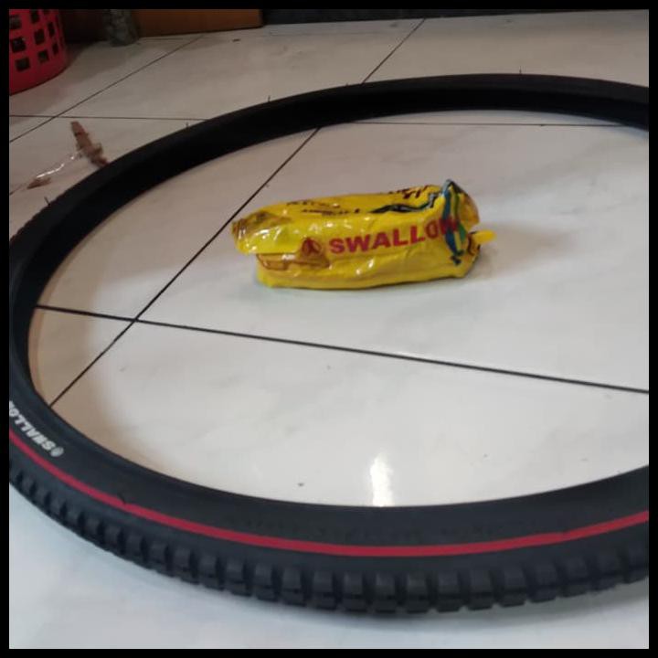 1 SET BAN 26 X 1 3/8 LUAR + DALAM SWALLOW SEPEDA JENGKI / JEPANG BALAP