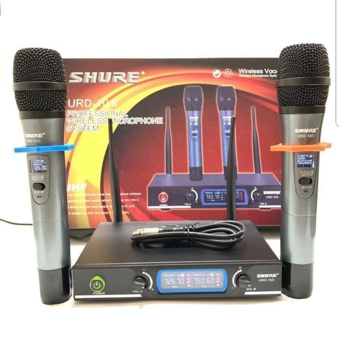 Jual MIC WIRELESS SHURE URD10II/URD 10 II/URD10II/URD 10II MIK