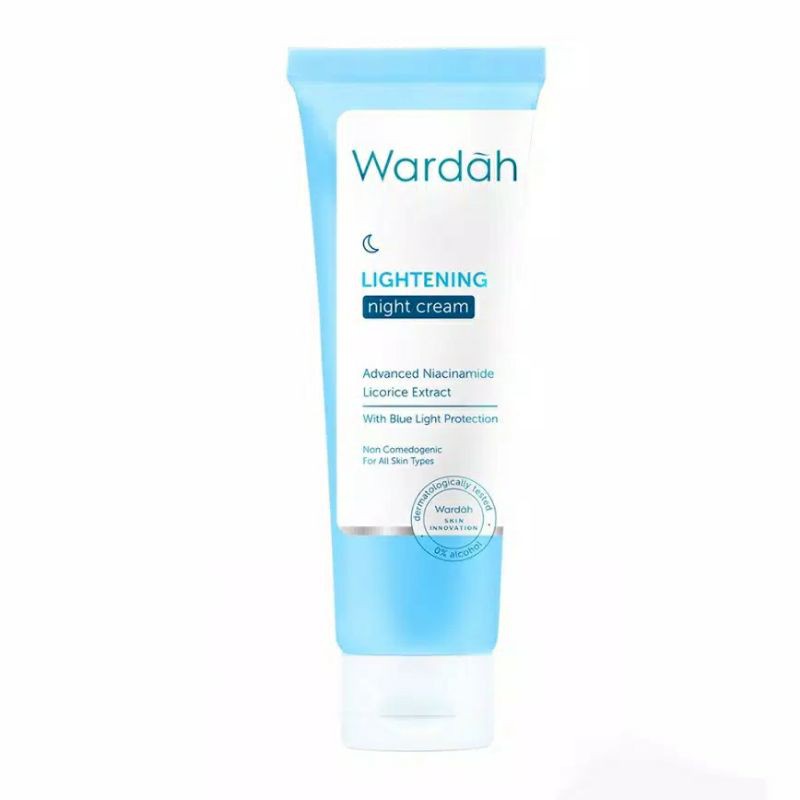 wardah lightening night cream kemasan tube